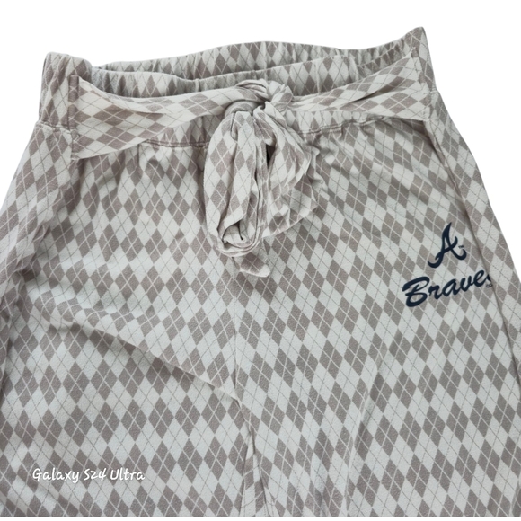 MLB Gray Diamond Pattern PJ Set - Picture 2 of 2